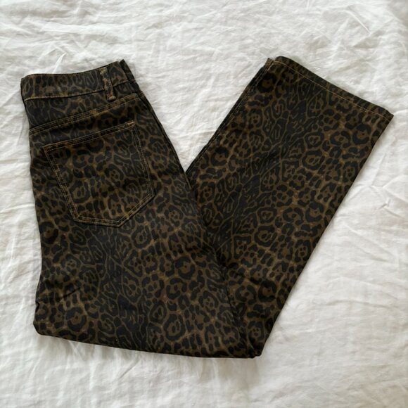 Leopard Print Jeans - Picture 2 of 9